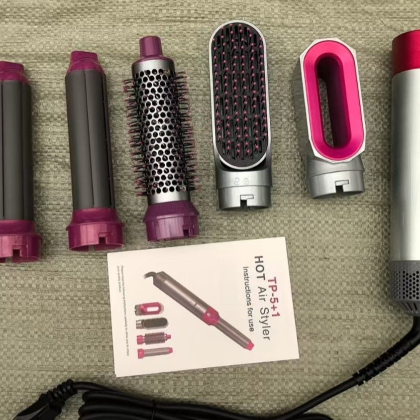 5-in-1 Multifunctional Home All-in-One Hair Dryer And Curling Iron With Automatic Curling Features
