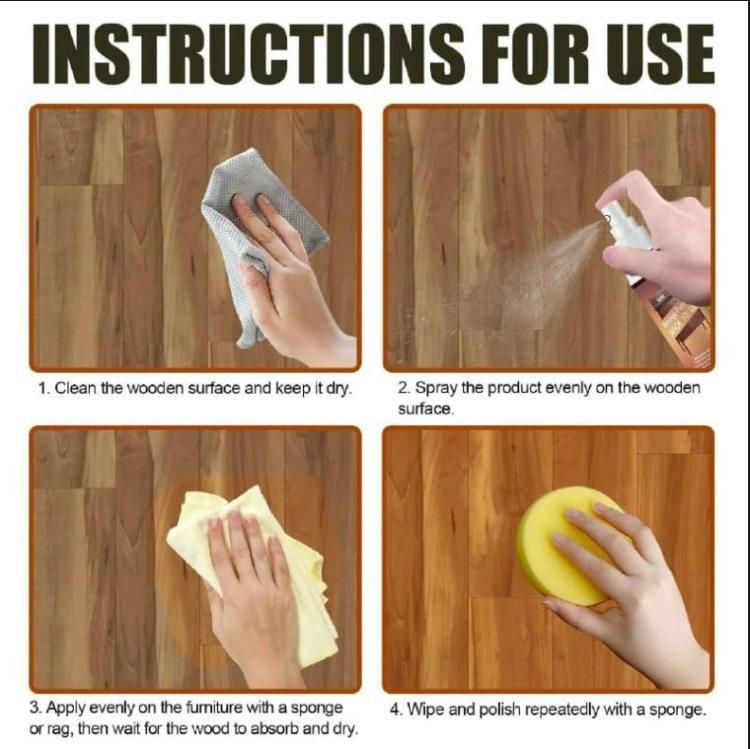 Furniture Restorer Wood Cleaner Polish Spray 120ml