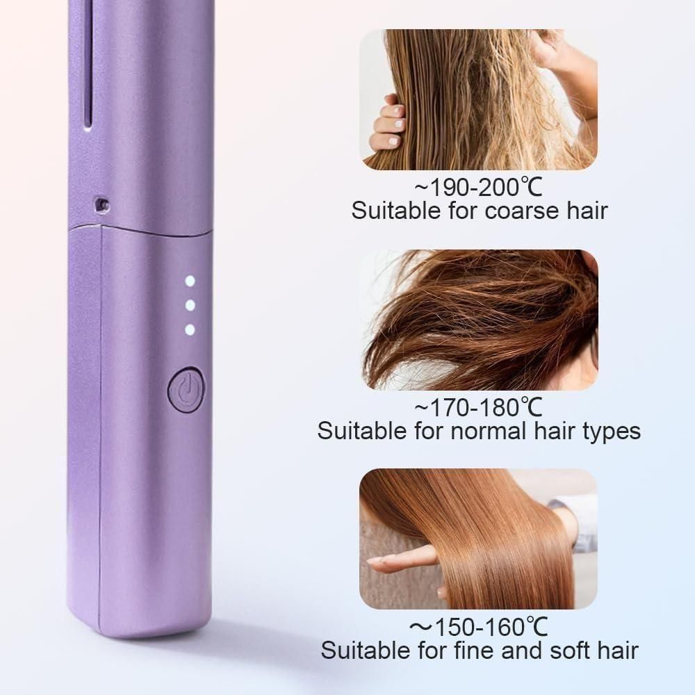 Cordless Portable Hair Straightener.
