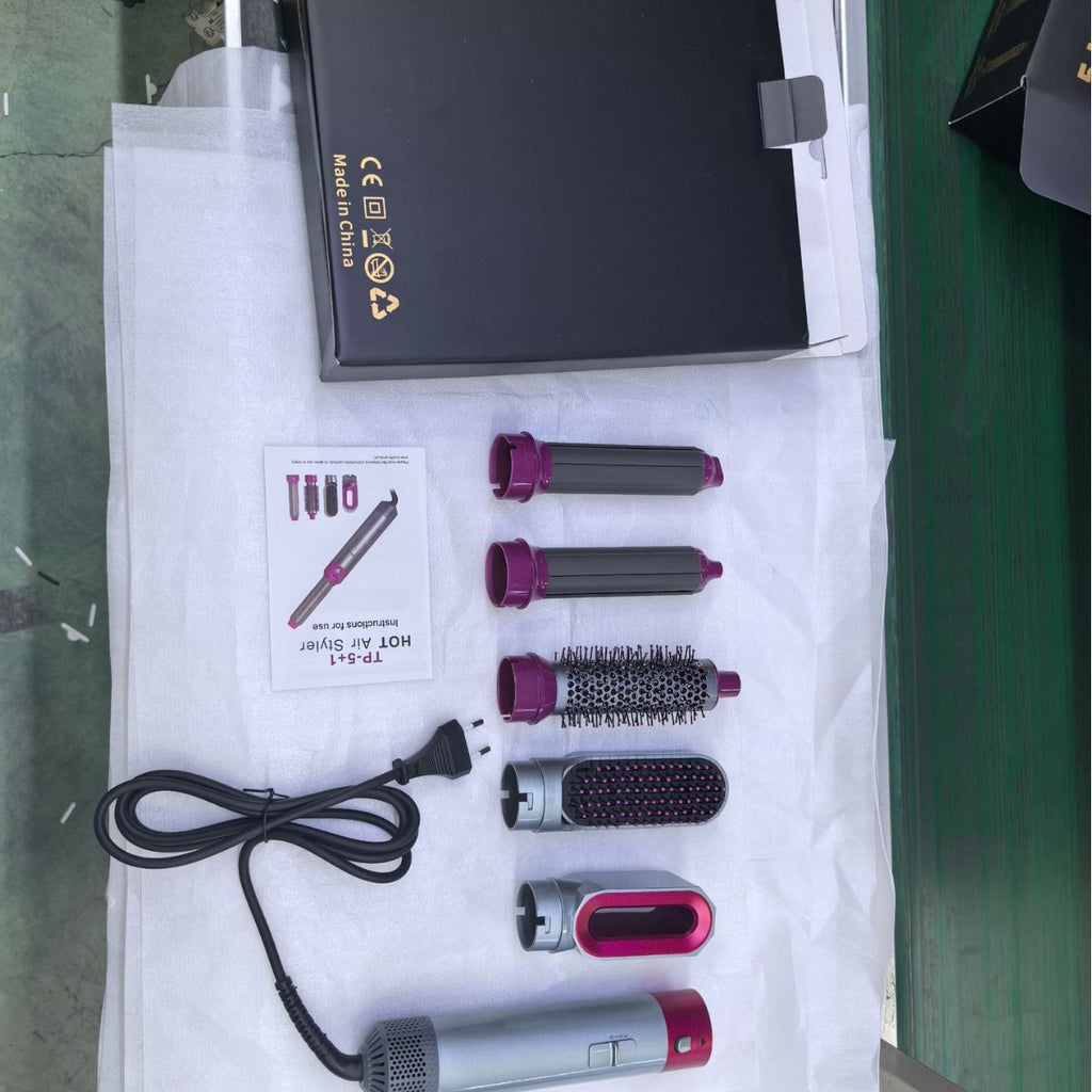 5-in-1 Multifunctional Home All-in-One Hair Dryer And Curling Iron With Automatic Curling Features