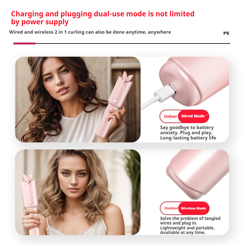 Wireless Hair Curler Home Portable Lazy