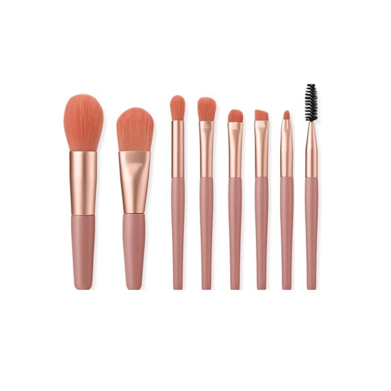 8 PCs Makeup Brushes Suit Portable Beauty Tools