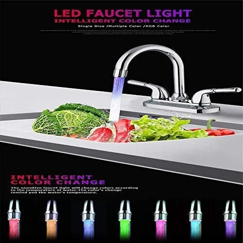Color LED Light Changing Glow Sensor Water Faucet Tap
