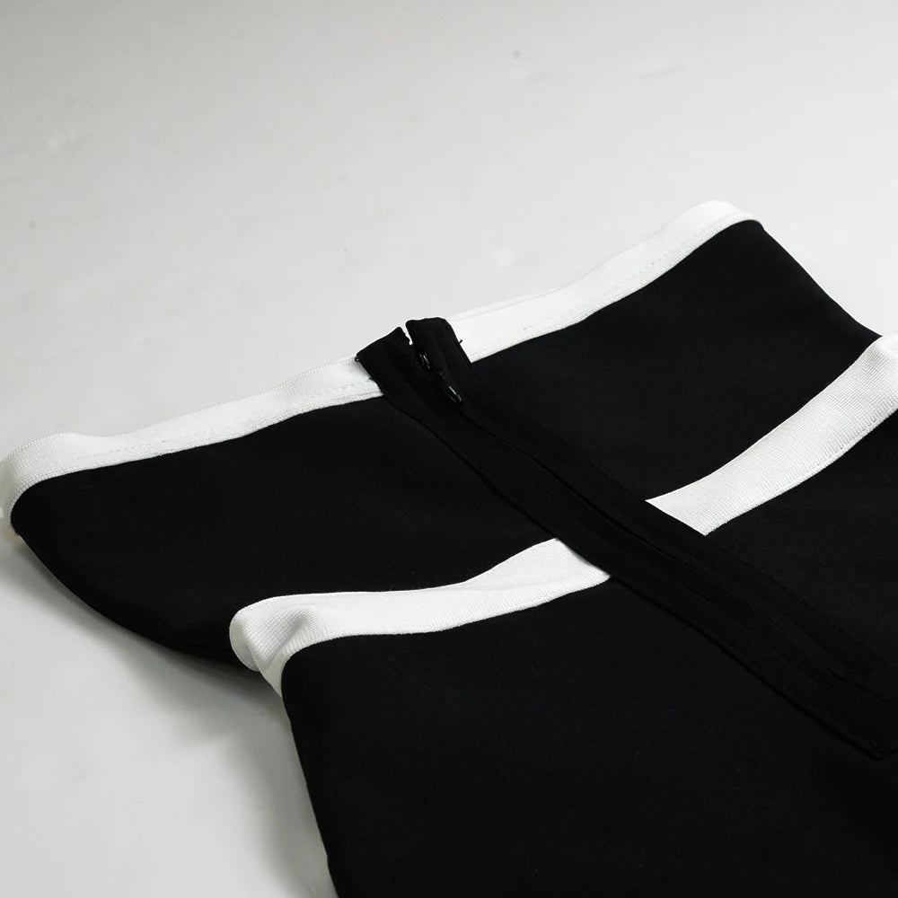 Streetwear Black Knitted Sexy Strapless Bodycon Jumpsuit Women Overalls 2022 Long Bodycon Skinny Rompers Bandage Jumpsuit Female