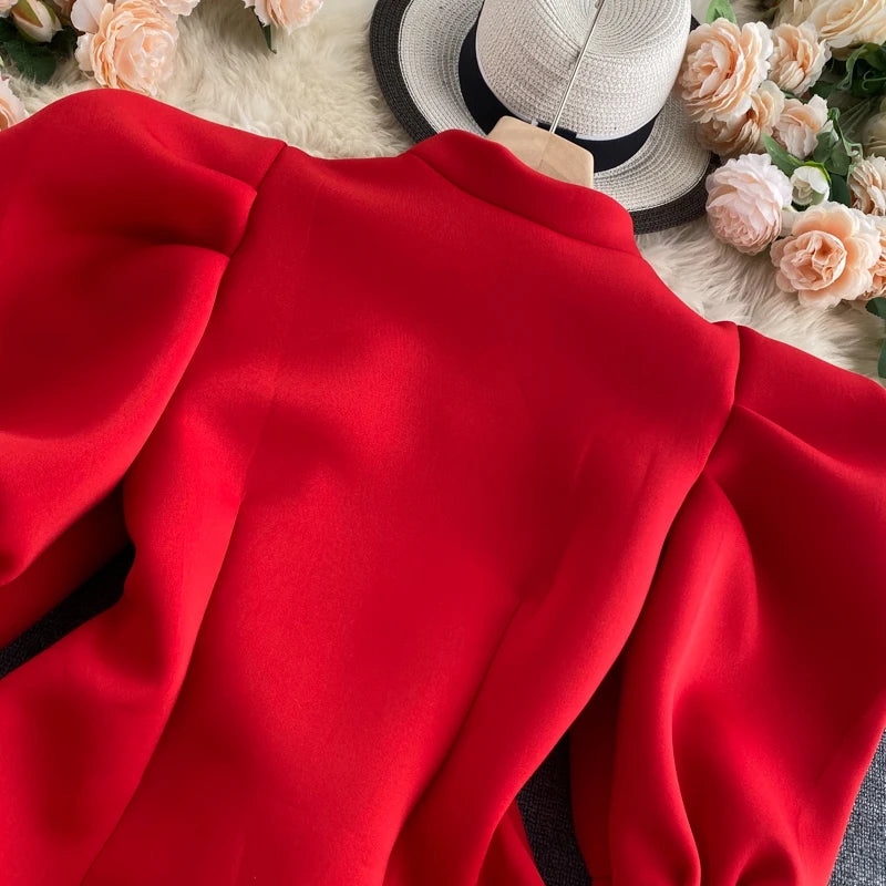 2020 Autumn Winter Women Blouse And Tops Half Turtleneck Puff Long Sleeve Front And Back 2 Ways Wear Slim Fashion Femme Shirts