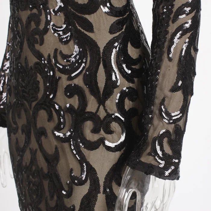 2024 Club Clothing Women Dress Summer Bandage Dress Evening Party Sexy Floor-Length Garment Sleeves O-Neck