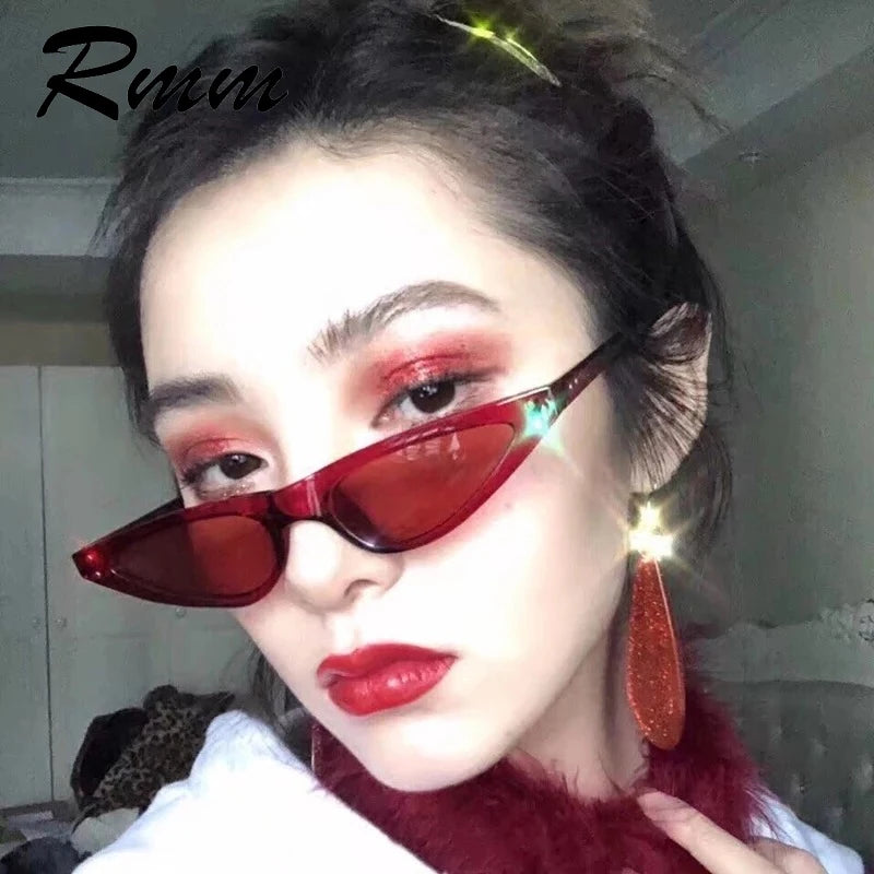 RMM Brand Cateye Sunglasses for Women Designer Retro Points Sun Glasses superstar Female Lady Eyeglass Individual glasses