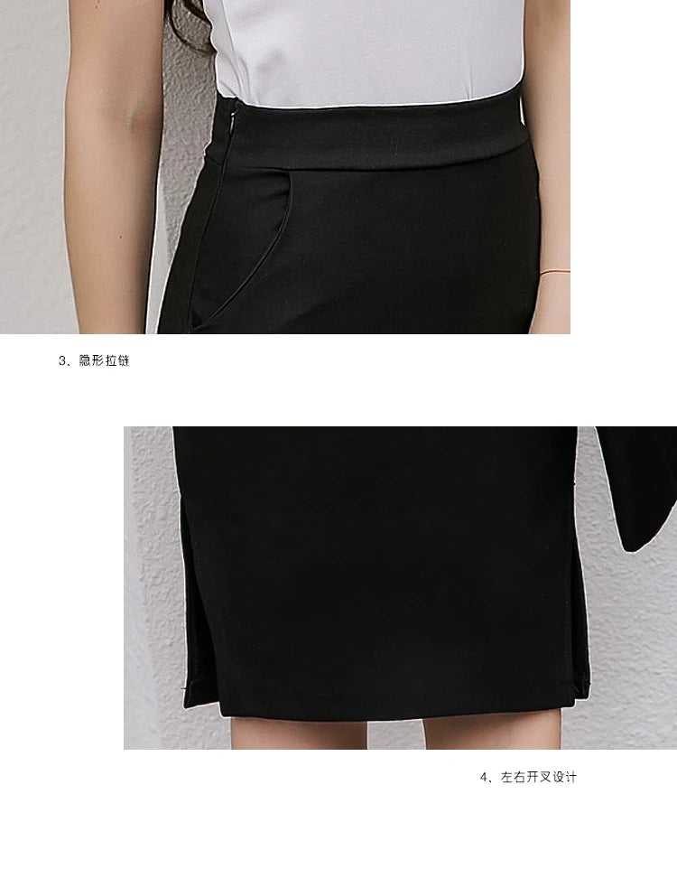 2017 Autumn Plus Size Slim Sexy Office Skirt Women Elastic High Waist Maxi Midi Skirt Long Women Pencil Skirt