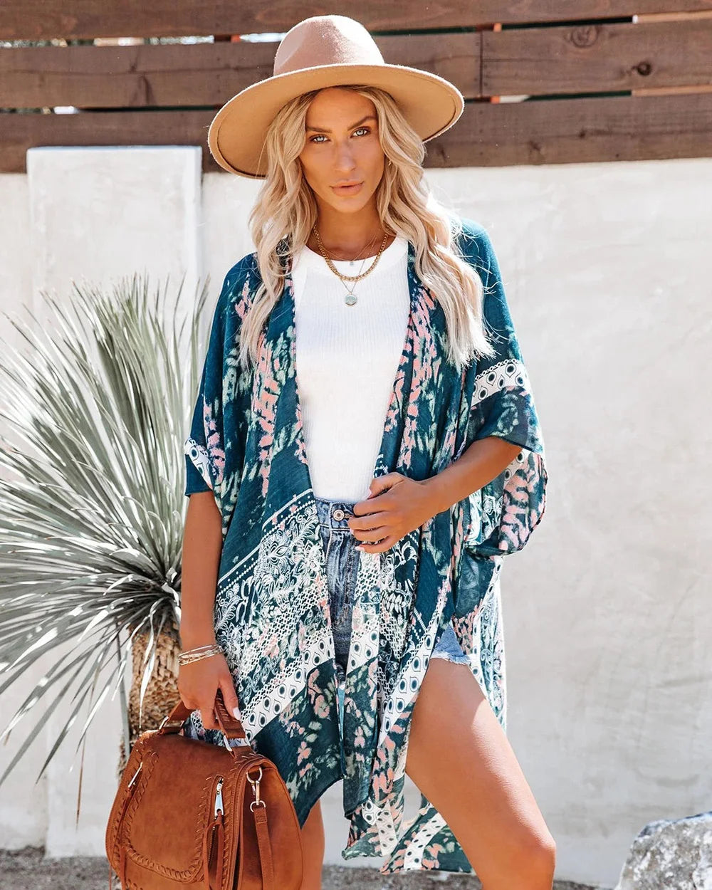 Boho Sexy Swimsuit Cover Up Beach Outing Fashion Print Bikini Cover-ups Kimono 2023 Women Beachwear Swimwear Pareo Woman Clothes