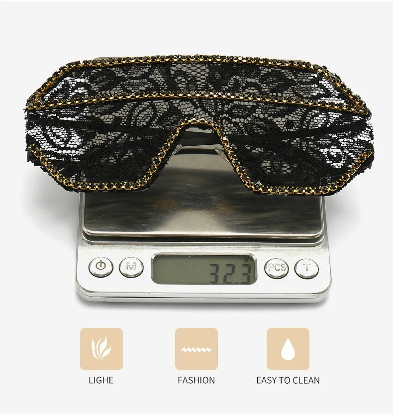 Lace Fashion Women Party Sunglasses DIY Handmade Diamond Oversized Eyewear
