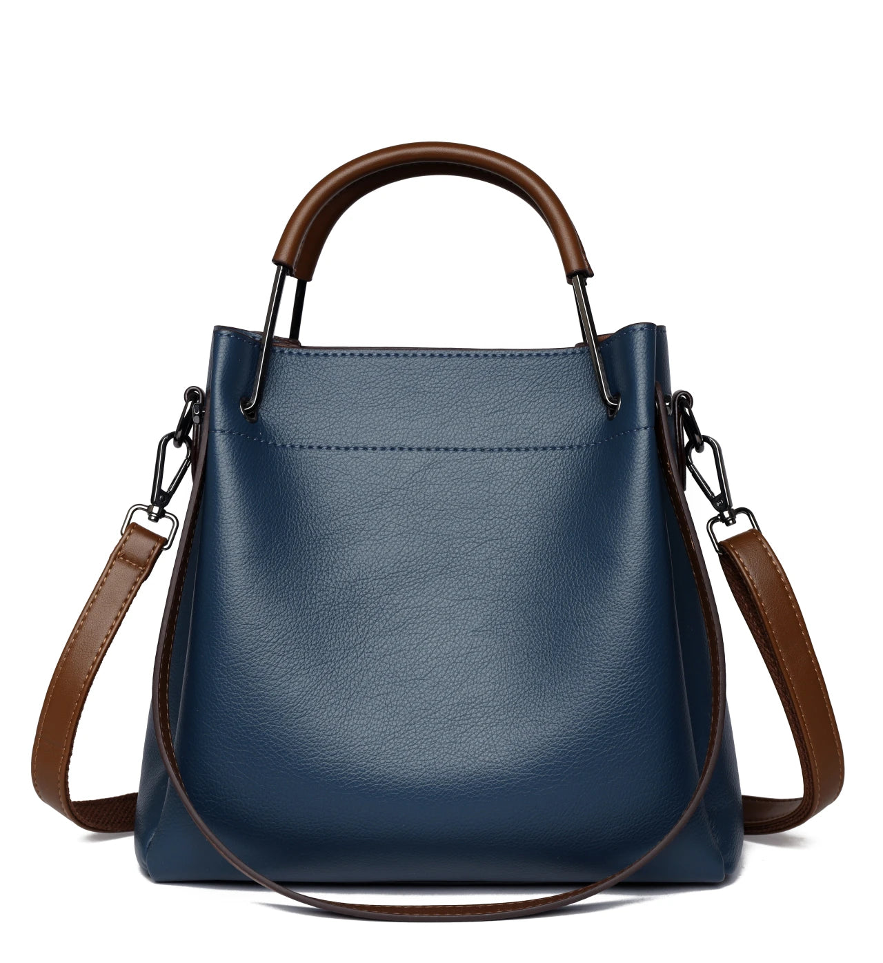 2025 Girl Daily Casual PU Leather Crossbody Shoulder Buckets Fashion Bags Large Capacity Crossbody Soft Shopping Ladies Handbags