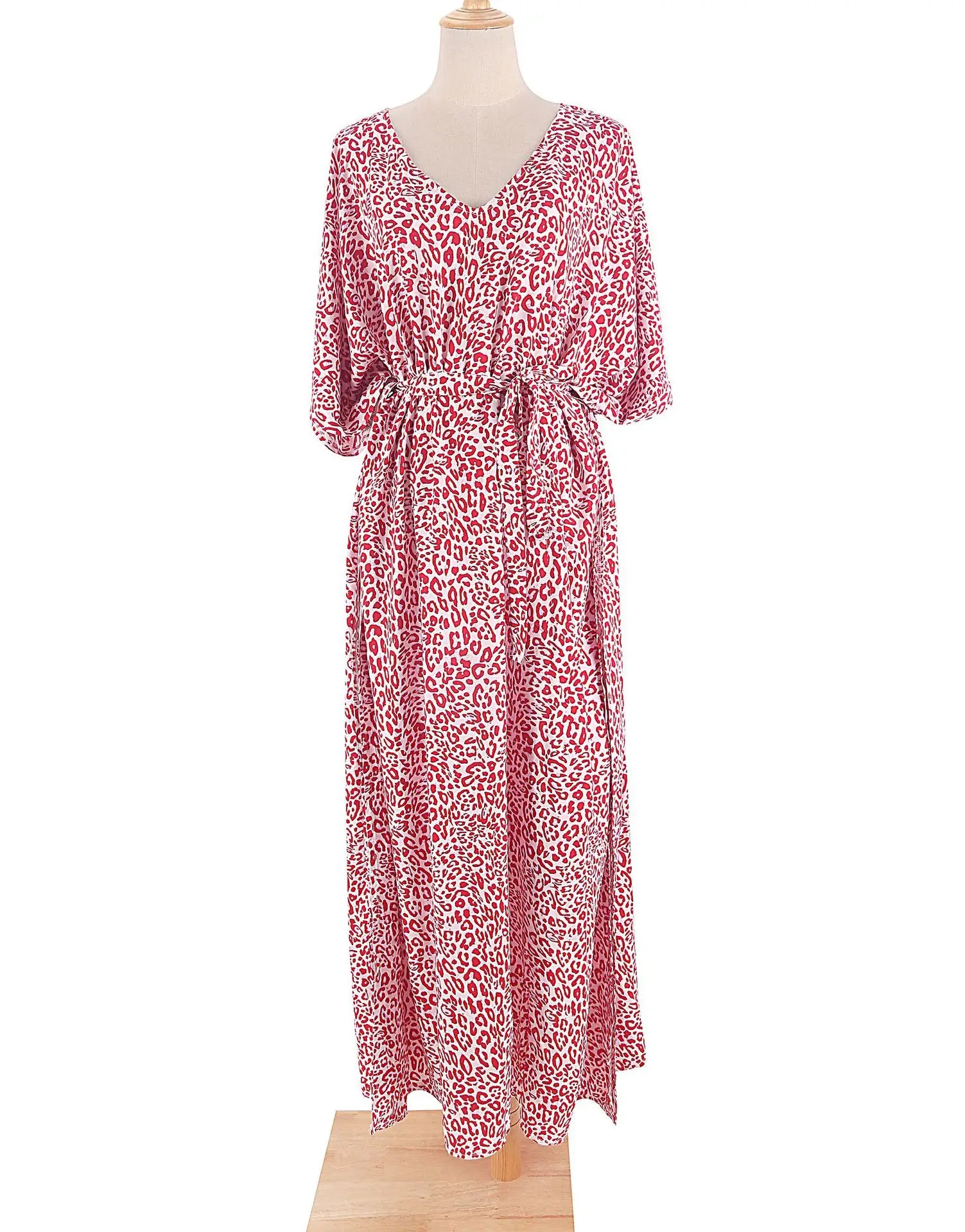 Kimono Bohemian Beach Swimsuit Cover Up Pareo Beach Women Tunics Beachwear 2023 Summer Long Bikini Blouse beach outfit for women