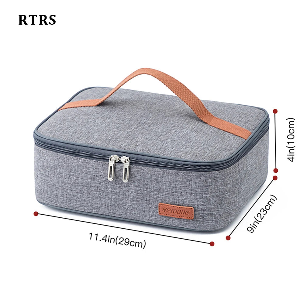 Waterproof Portable Lunch Bag School Thermal Box Nauture Hike Lunch Ice Isothermic Picnic Box Outdoor Office Cooler Tote Bag