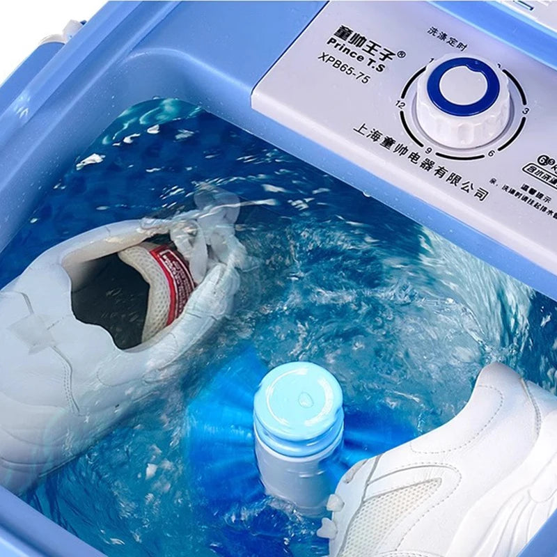 Small washing machine with integrated shoe washing sock washing underwear washing special wave wheel household baby artifact