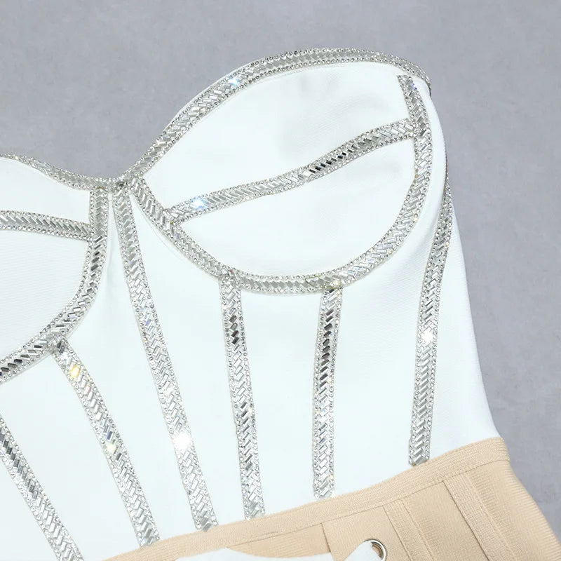 Patchwork Haute Couture Evening Dress Ladies Bandage Dress Sequin Wrap Sexy Dress Tie Ladies Prom Dresses  Evening Dresses