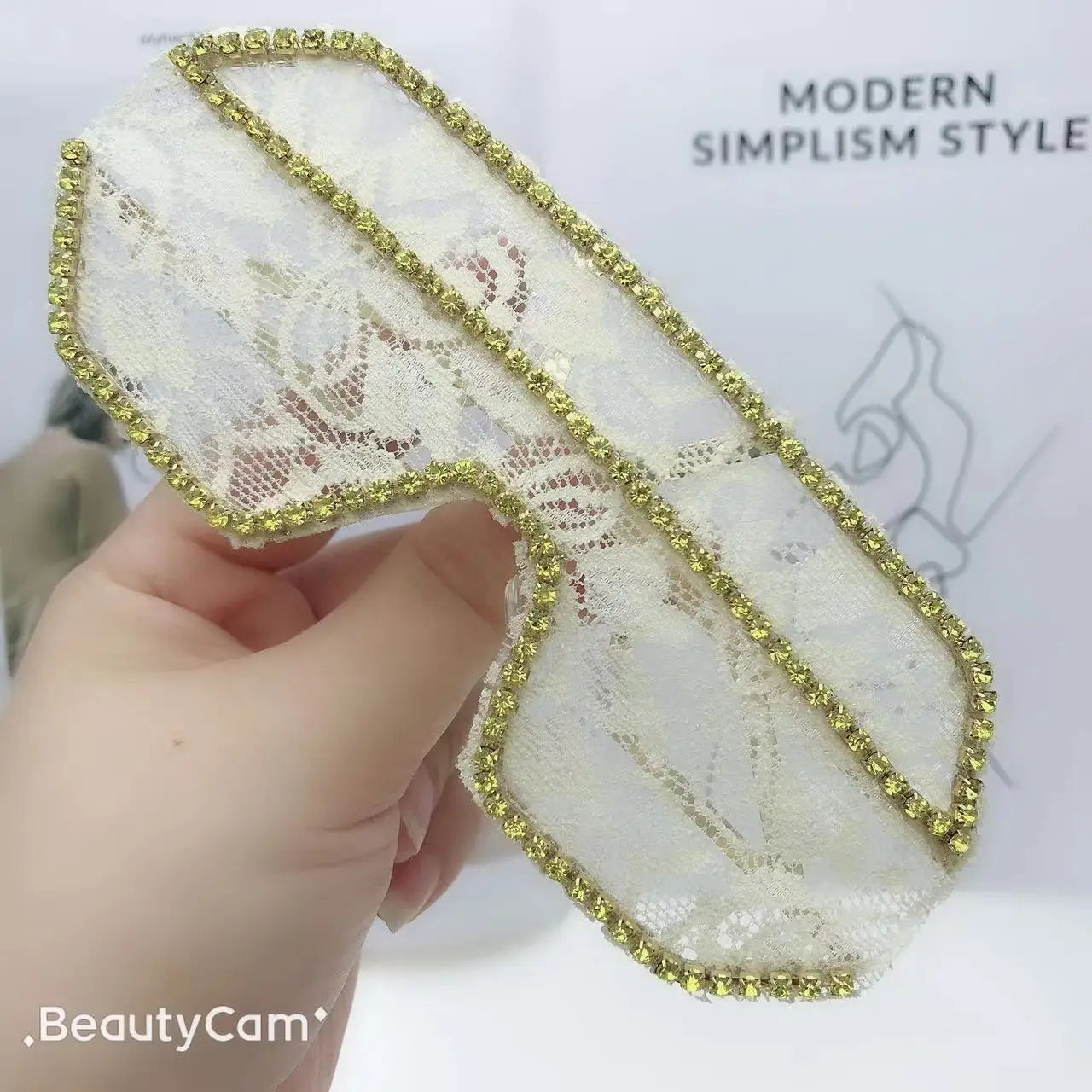 Lace Fashion Women Party Sunglasses DIY Handmade Diamond Oversized Eyewear