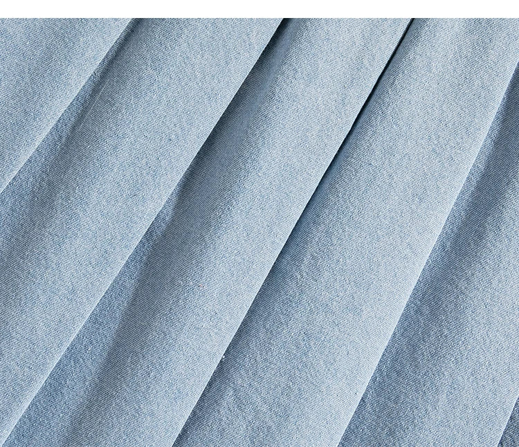 5XL Oversize Denim Skirts Women Lace Up Pleated Skirt Summer Elastic Waist Cute Soft Girl Frilly Loose Jeans Mini Skirt Culotte