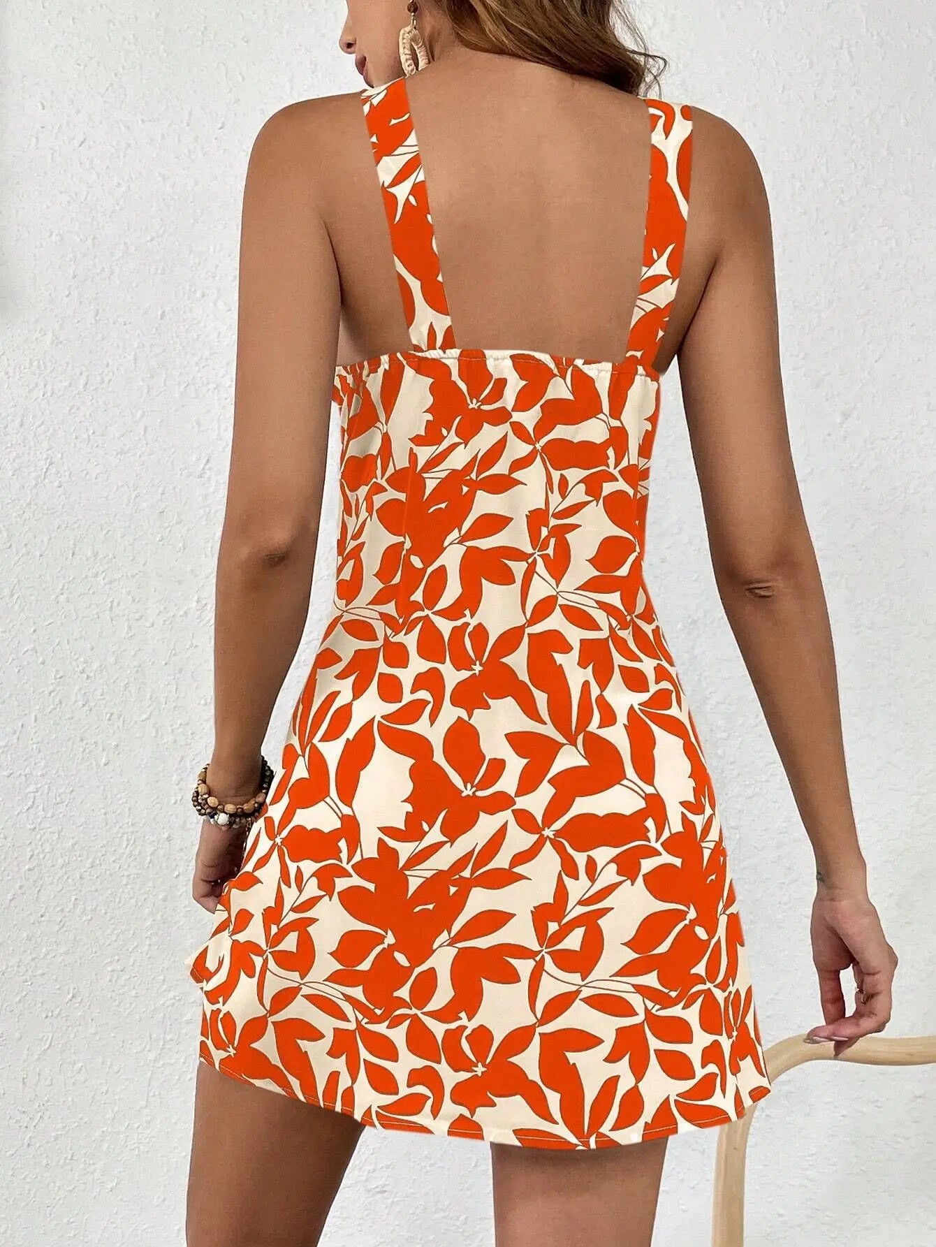 Spring/Summer New Women's Printed Sling Dress Fresh Off Shoulder Skirt Fresh Sweet Pastoral Plus-size Women's Sexy Mini Dress