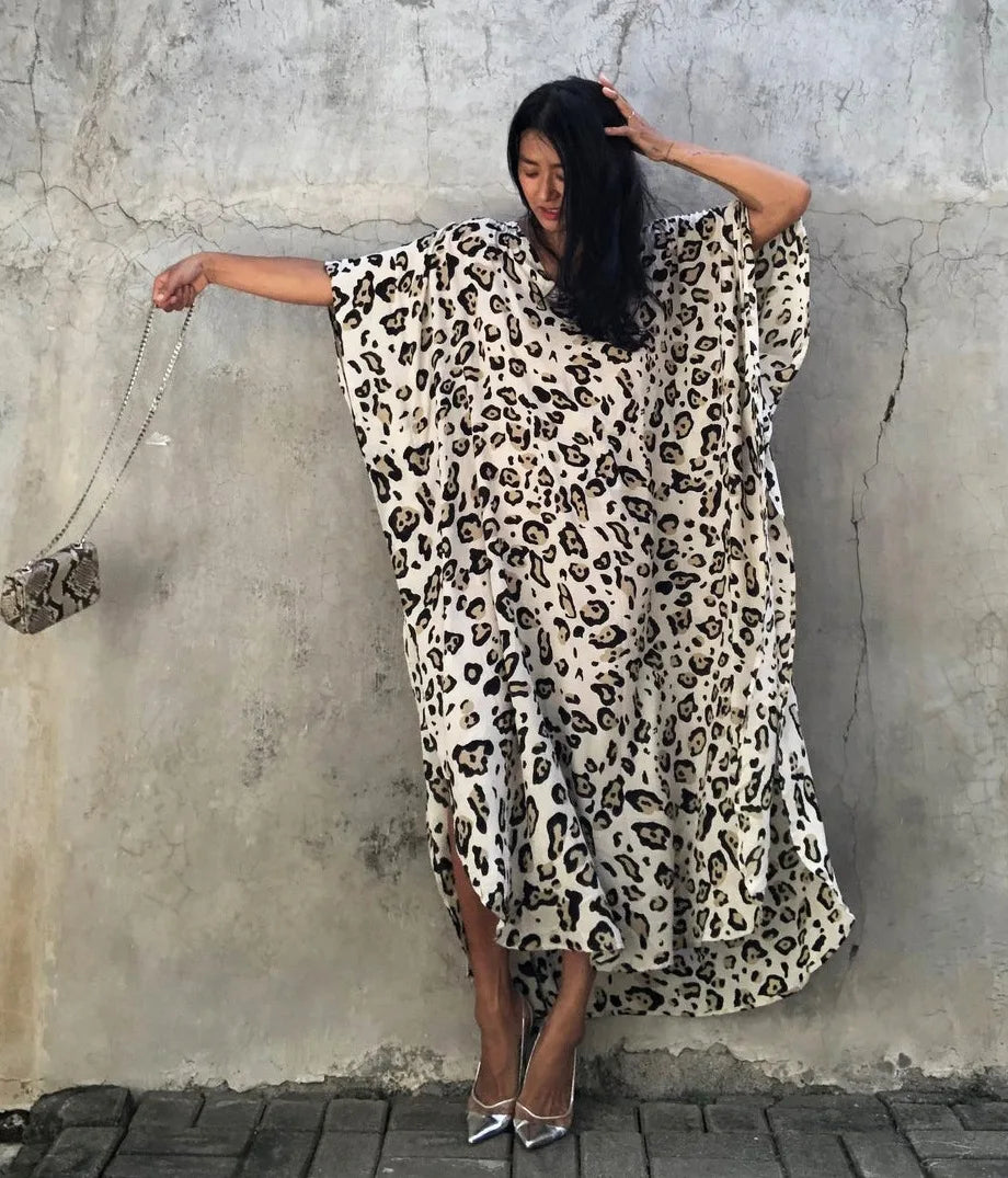 Kimono Bohemian Beach Swimsuit Cover Up Pareo Beach Women Tunics Beachwear 2023 Summer Long Bikini Blouse beach outfit for women