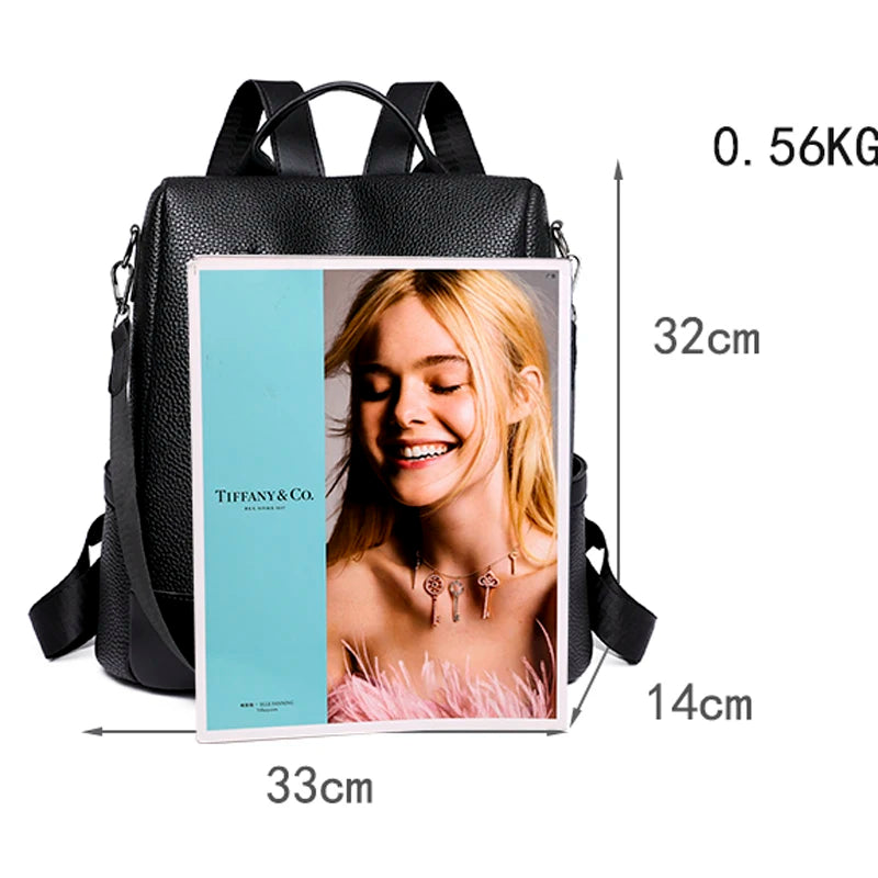 Multi-purpose Women's Backpack Female Retro Luxury Design Shoulder Bags New Fashion Famous Designer Anti-theft Ladies Backpacks