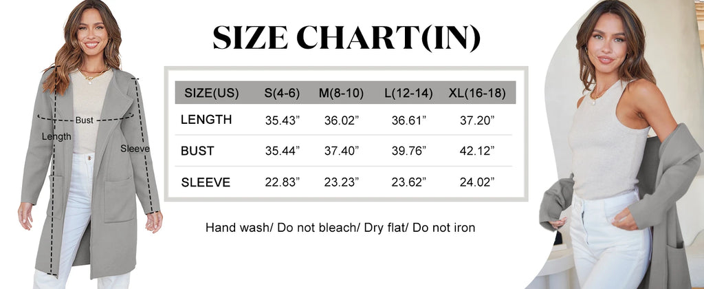 Womens Knit Cardigan Sweaters Oversized Open Front Long Sleeve Lapel Casual Jacket 2023 Fall Coat Dressy Coatigan