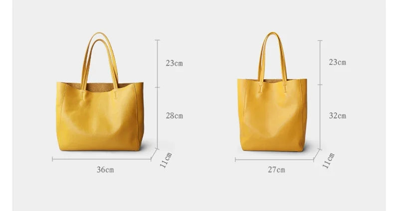 Women Luxury Bag Casual Tote Female Fashion Summer Beach Handbag Lady Popular Soft Cowhide Genuine Leather Shoulder Shopping Bag